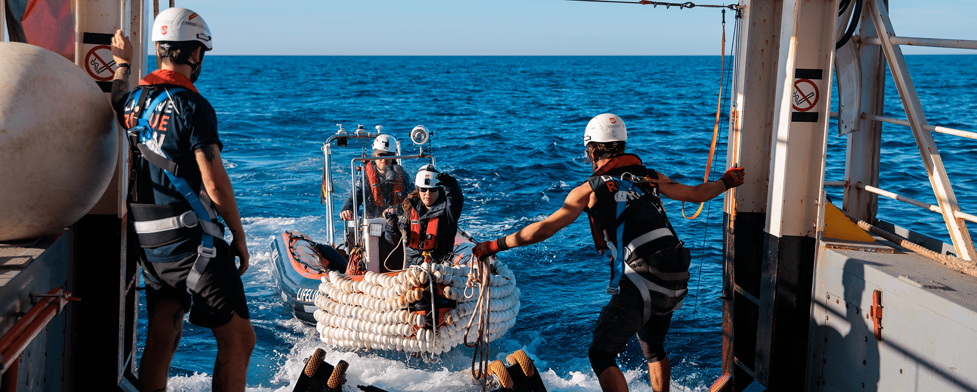 Rhip von Mission Lifeline wird für Rettung im Mittelmeer vorbereitet